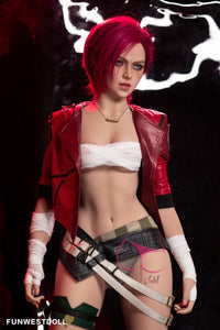 FunWest Doll 157cm (5ft2”) C-Cup - Redhead Cosplay TPE Sex Doll - In Stock | US Only