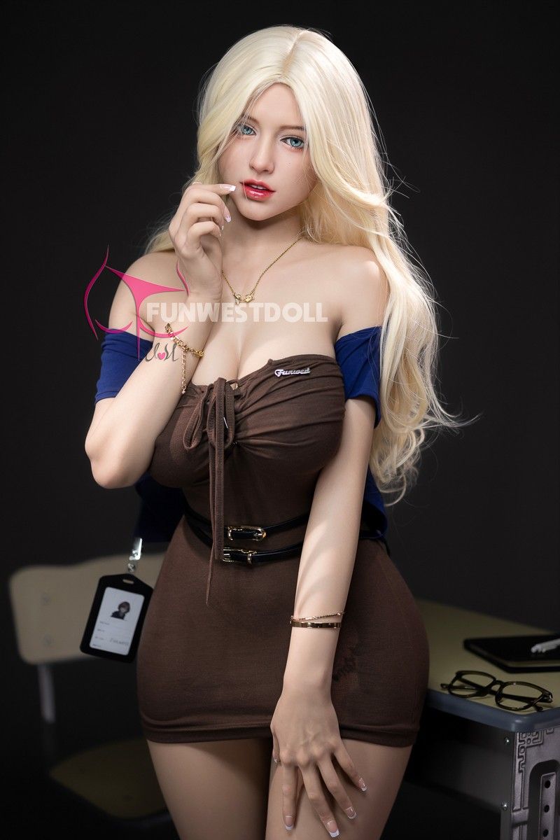 FunWest Doll 157cm (5ft2') G-Cup Best Blonde TPE Sex Doll with Hourglass Body - Chloe