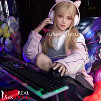 159cm (5ft2') A-Cup Blonde Gamer TPE Sex Doll – Exquisite Asian [In Stock USA] - Alice, FunWest Doll, , Sexy Real Sex Dolls