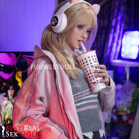 159cm (5ft2') A-Cup Blonde Gamer TPE Sex Doll – Exquisite Asian [In Stock USA] - Alice, FunWest Doll, , Sexy Real Sex Dolls