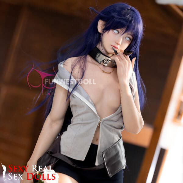159cm (5ft2') A-Cup Hinata Hyūga Silicone Sex Doll – Fantasy Cosplay [In Stock USA] - Amy, FunWest Doll, , Sexy Real Sex Dolls