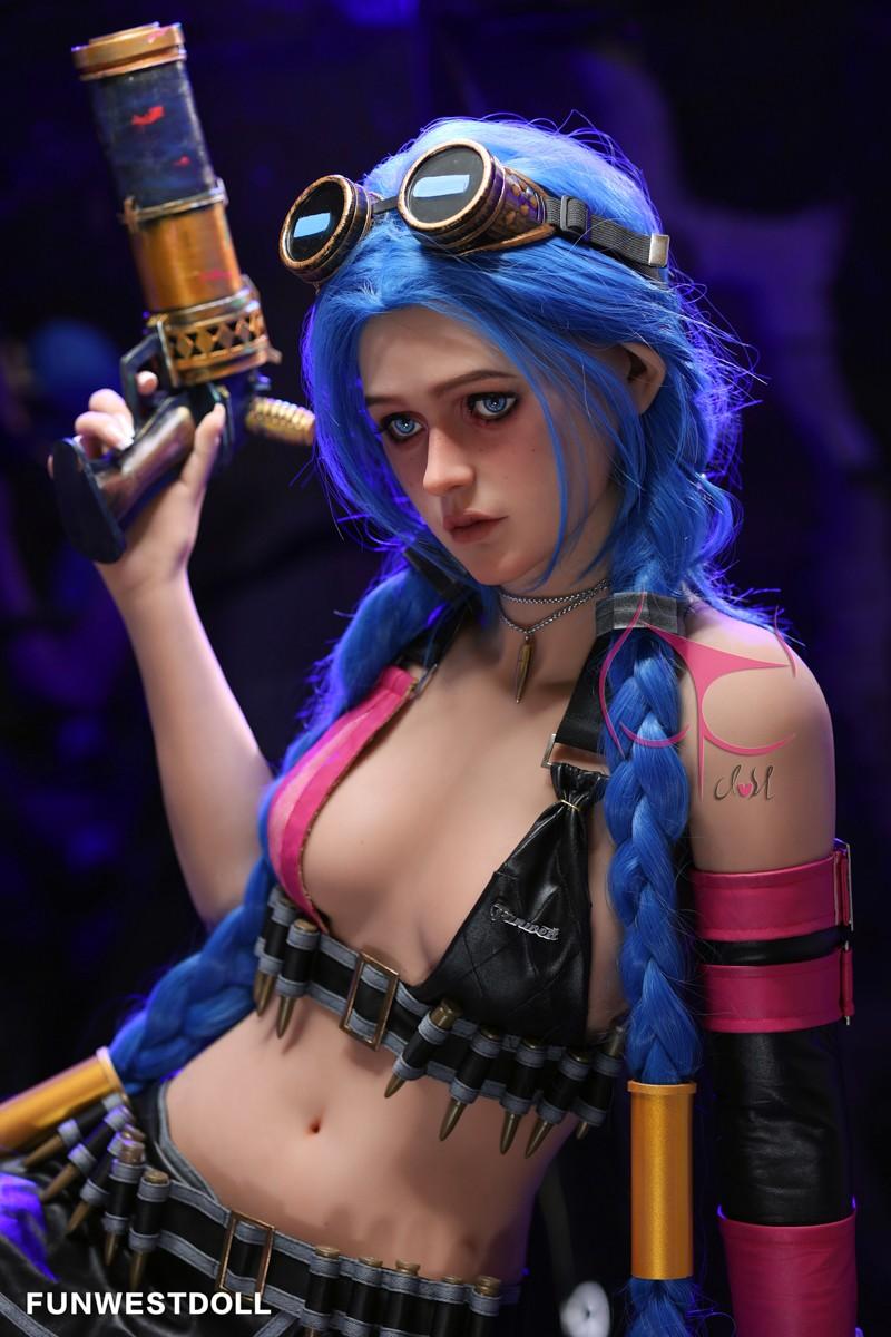 FunWest Doll 159cm (5ft2") A-Cup Jinx Cosplay Premium Tpe Sex Doll - Assos - In Stock | USA