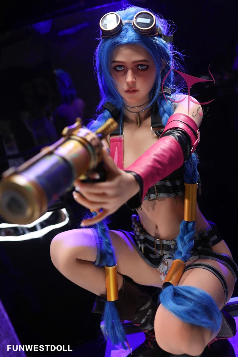 FunWest Doll 159cm (5ft2") A-Cup Jinx Cosplay Premium Tpe Sex Doll - Assos - In Stock | USA