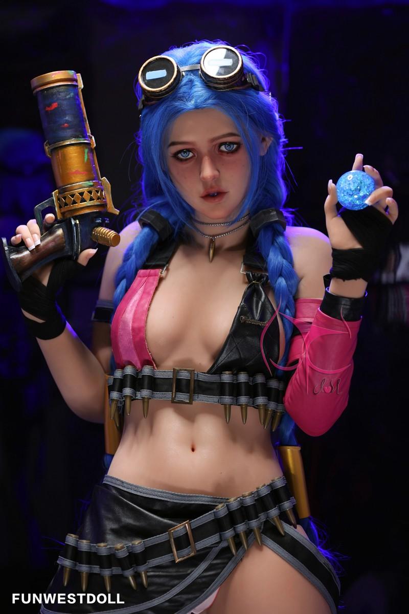 FunWest Doll 159cm (5ft2") A-Cup Jinx Cosplay Premium Tpe Sex Doll - Assos - In Stock | USA