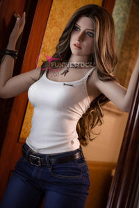FunWest Doll 159cm (5ft2') A-Cup Real Doll Sex Doll with Tiny Breasts - Jasmine