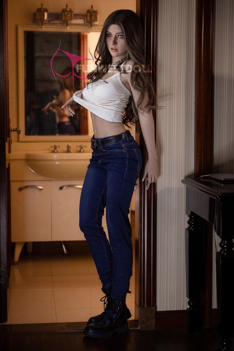 FunWest Doll 159cm (5ft2') A-Cup Real Doll Sex Doll with Tiny Breasts - Jasmine
