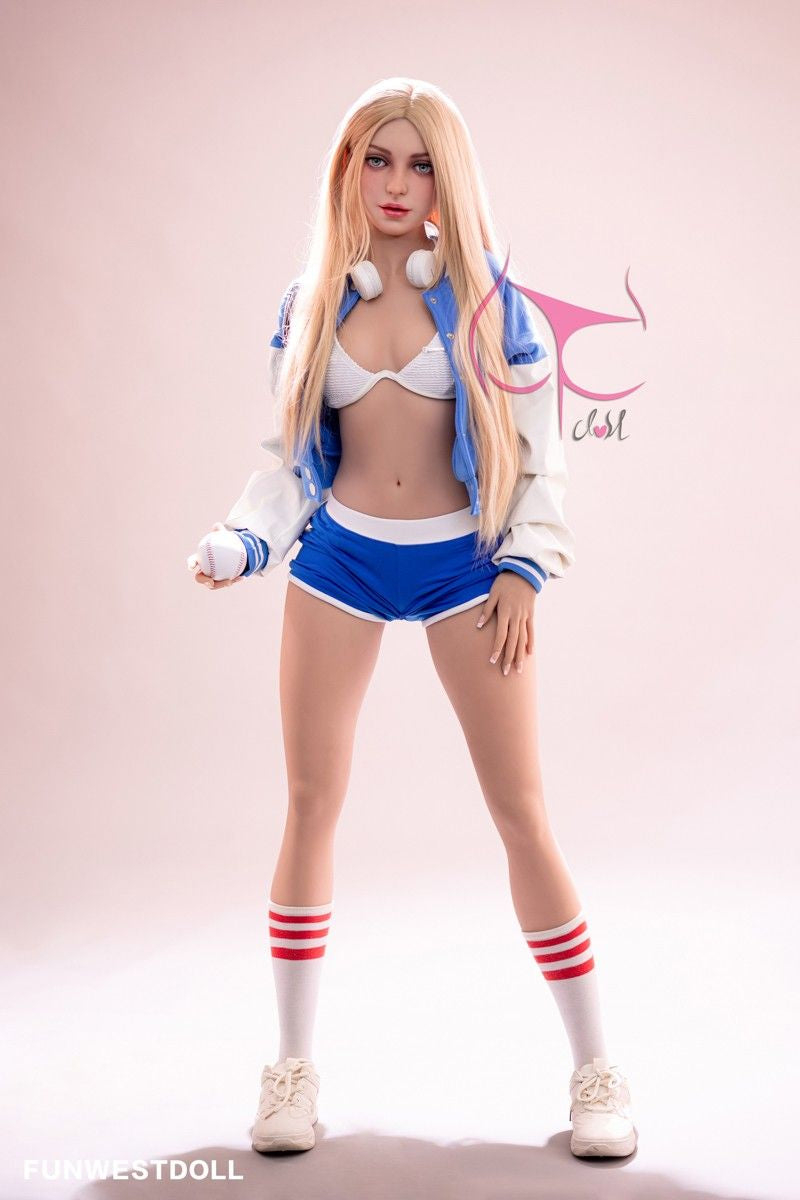 FunWest Doll 159cm (5ft2') A-Cup Small Tits Irish Blonde Tpe SexDoll - Eudora
