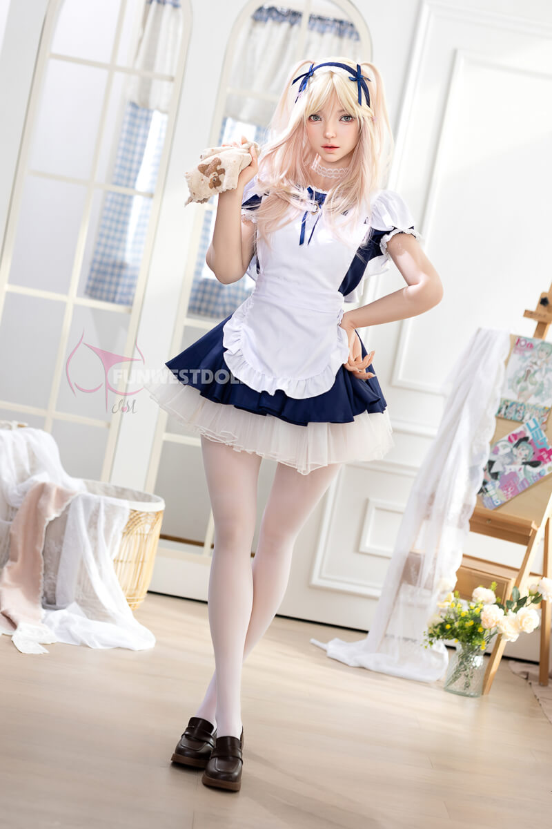 FunWest Doll 159cm (5ft2') A-Cup Tender Asian Fantasy Beauty Blonde Silicone Sex Doll