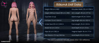 FunWest Doll 159cm (5ft2') A-Cup Wonderland Pink Hair Anime Sex Doll [EU Stock] - Alice