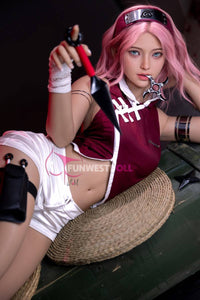 FunWest Doll 159cm (5ft2') A-Cup Wonderland Pink Hair Anime Sex Doll [EU Stock] - Alice