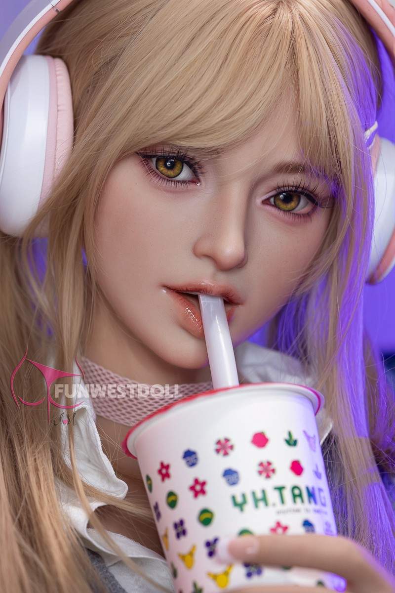 FunWest Doll 159cm (5ft2") Blonde Gamer TPE Sex Doll – Exquisite Asian - A-Cup - In Stock | US Only