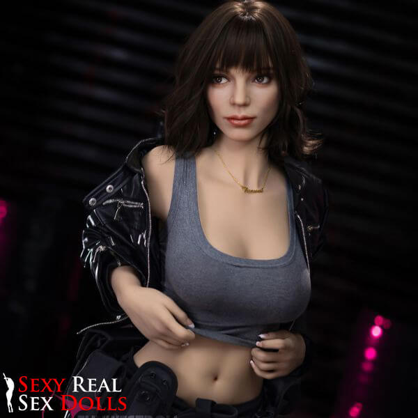 159cm (5ft2') F-Cup TPE Sex Doll – Cosplay Gun Girl Fantasy Doll for Gamers - Eve, FunWest Doll, , Sexy Real Sex Dolls