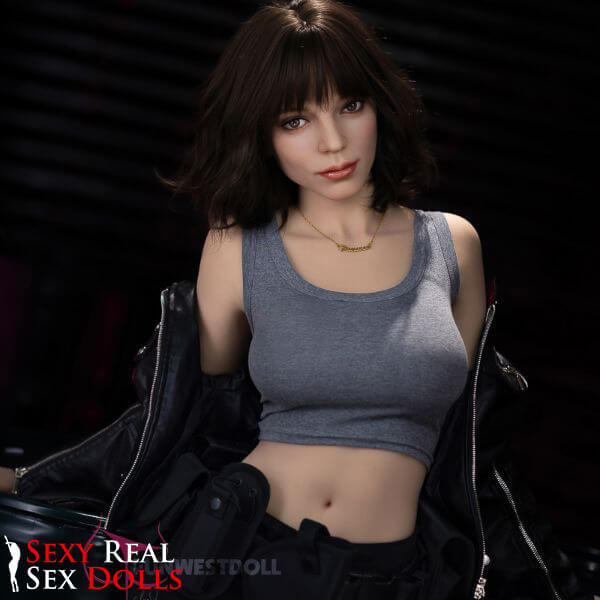 159cm (5ft2') F-Cup TPE Sex Doll – Cosplay Gun Girl Fantasy Doll for Gamers - Eve, FunWest Doll, , Sexy Real Sex Dolls