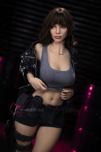 FunWest Doll 159cm (5ft2') F-Cup TPE Sex Doll – Cosplay Gun Girl Fantasy Doll for Gamers - Eve