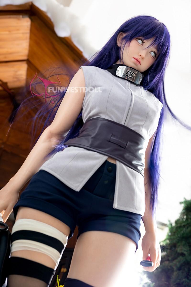 FunWest Doll 159cm (5ft2") Hinata Hyūga Silicone Sex Doll – Fantasy Cosplay - A-Cup - In Stock | EU Only