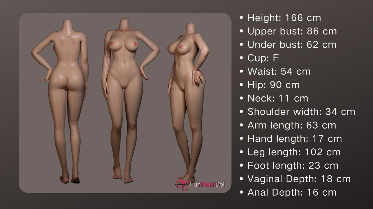 FunWest Doll 166cm (5f5') F-Cup Eporner Full Size Silicone Sex Doll - Alexa