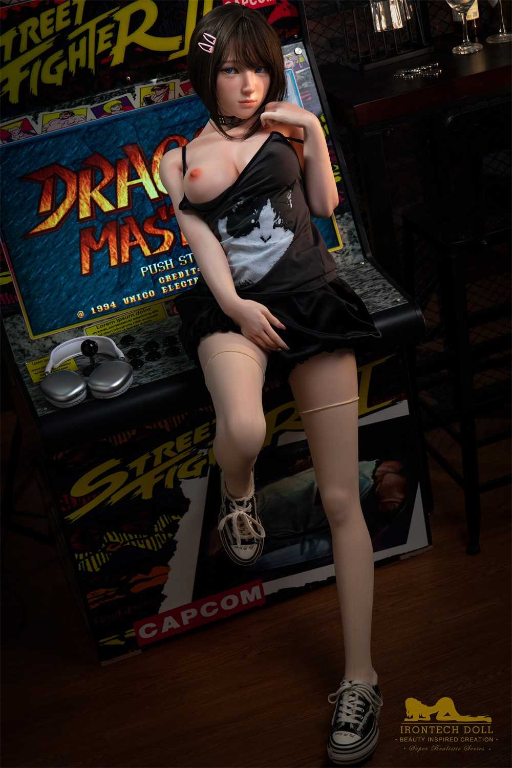 IronTech 148cm (4ft10') PLUS Silicone Mini Sexdoll - Barbie