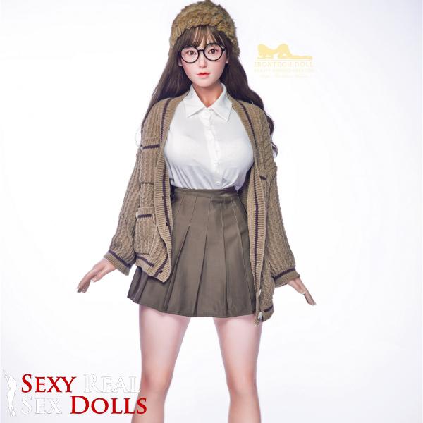 153cm (5ft) Tiny Japanese Love Silicone Sex Doll - Miku, IronTech, , Sexy Real Sex Dolls