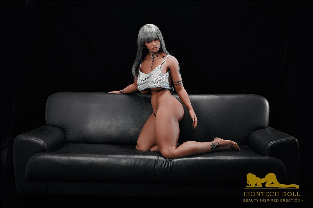 IronTech 158cm (5ft2') Ebony Plump Mama Sex Doll - Atiana