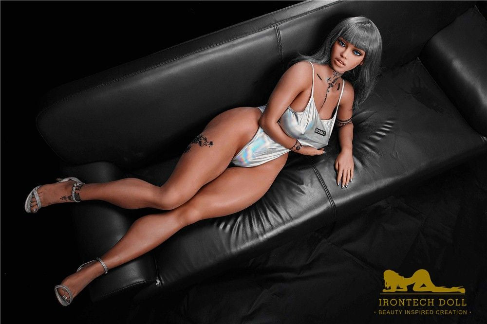 IronTech 158cm (5ft2') Ebony Plump Mama Sex Doll - Atiana