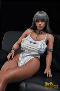 IronTech 158cm (5ft2') Ebony Plump Mama Sex Doll - Atiana