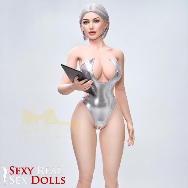 IronTech 159cm (5ft2') - Platinum Blonde Real Sex Doll- Celine