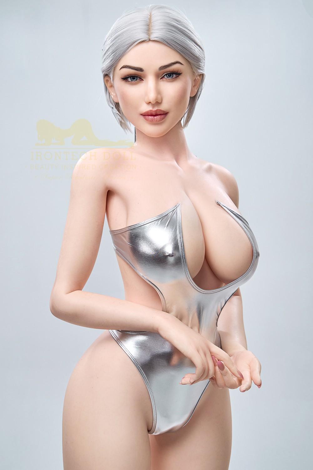 159cm (5ft2') Platinum Blonde Real Silicone Sex Doll- Celine, IronTech, , SRSD