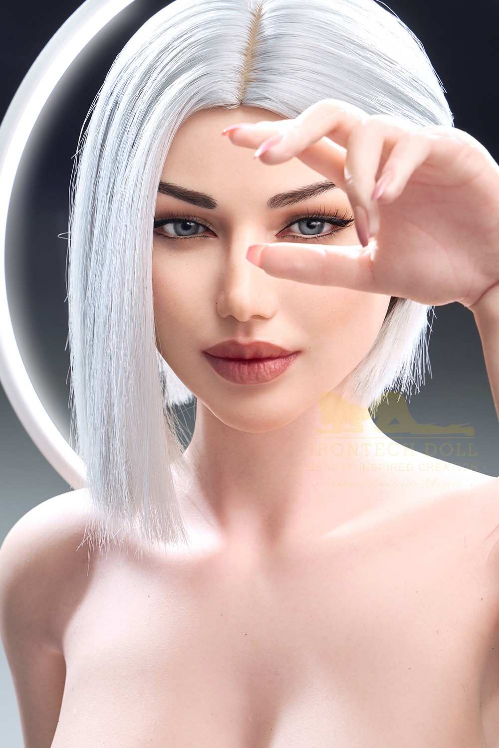 159cm (5ft2') Platinum Blonde Real Silicone Sex Doll- Celine, IronTech, , SRSD