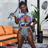 160cm (5ft2') Ebony Sexy Silicone Sex Doll - Celine, IronTech, , Sexy Real Sex Dolls