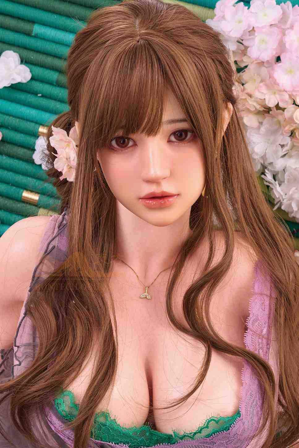IronTech 161cm (5ft3") ROS MAX Curvy Asian Redhead Silicone Sex Doll - F-Cup – Evie