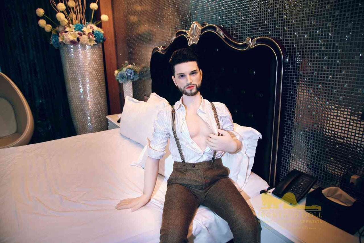 IronTech 162cm (5ft4') Fine Eligible Bachelor with Silicone Head Male Sex Doll- Zayn