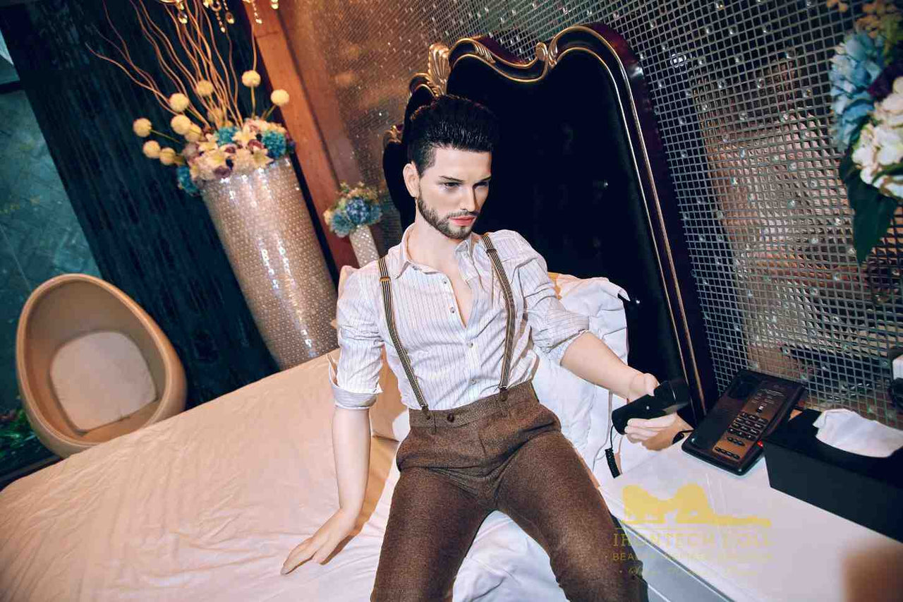 IronTech 162cm (5ft4') Fine Eligible Bachelor with Silicone Head Male Sex Doll- Zayn