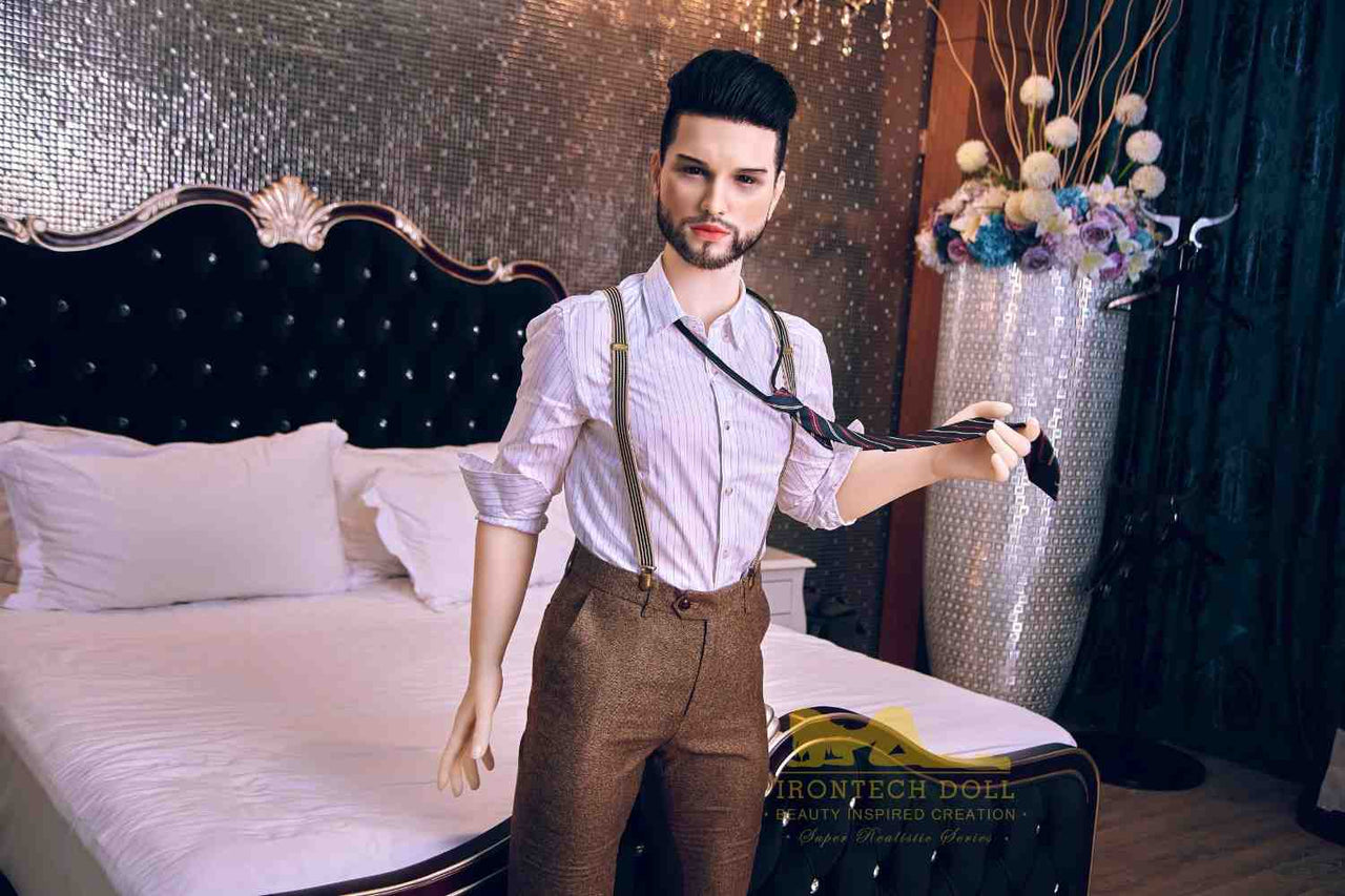 IronTech 162cm (5ft4') Fine Eligible Bachelor with Silicone Head Male Sex Doll- Zayn
