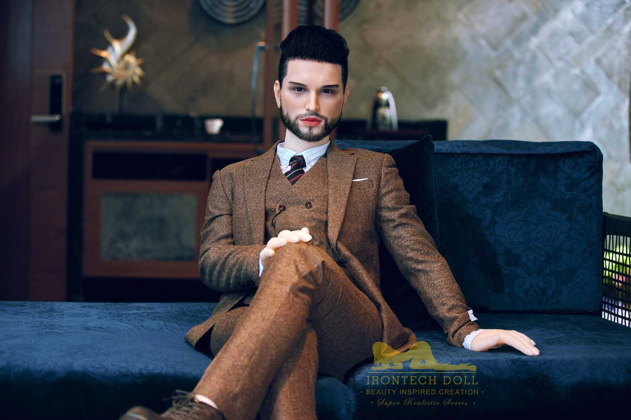 IronTech 162cm (5ft4') Fine Eligible Bachelor with Silicone Head Male Sex Doll- Zayn