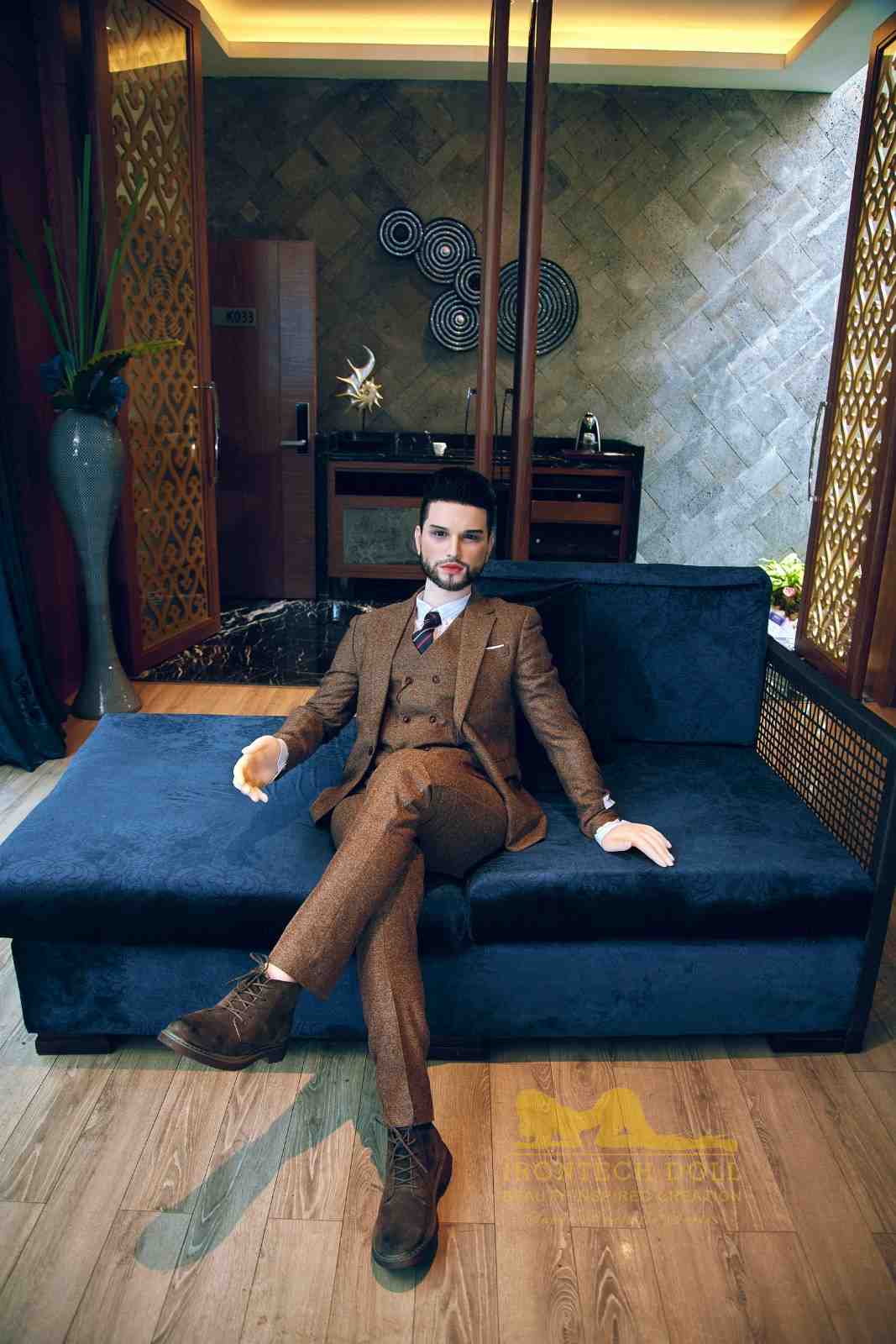 IronTech 162cm (5ft4') Fine Eligible Bachelor with Silicone Head Male Sex Doll- Zayn