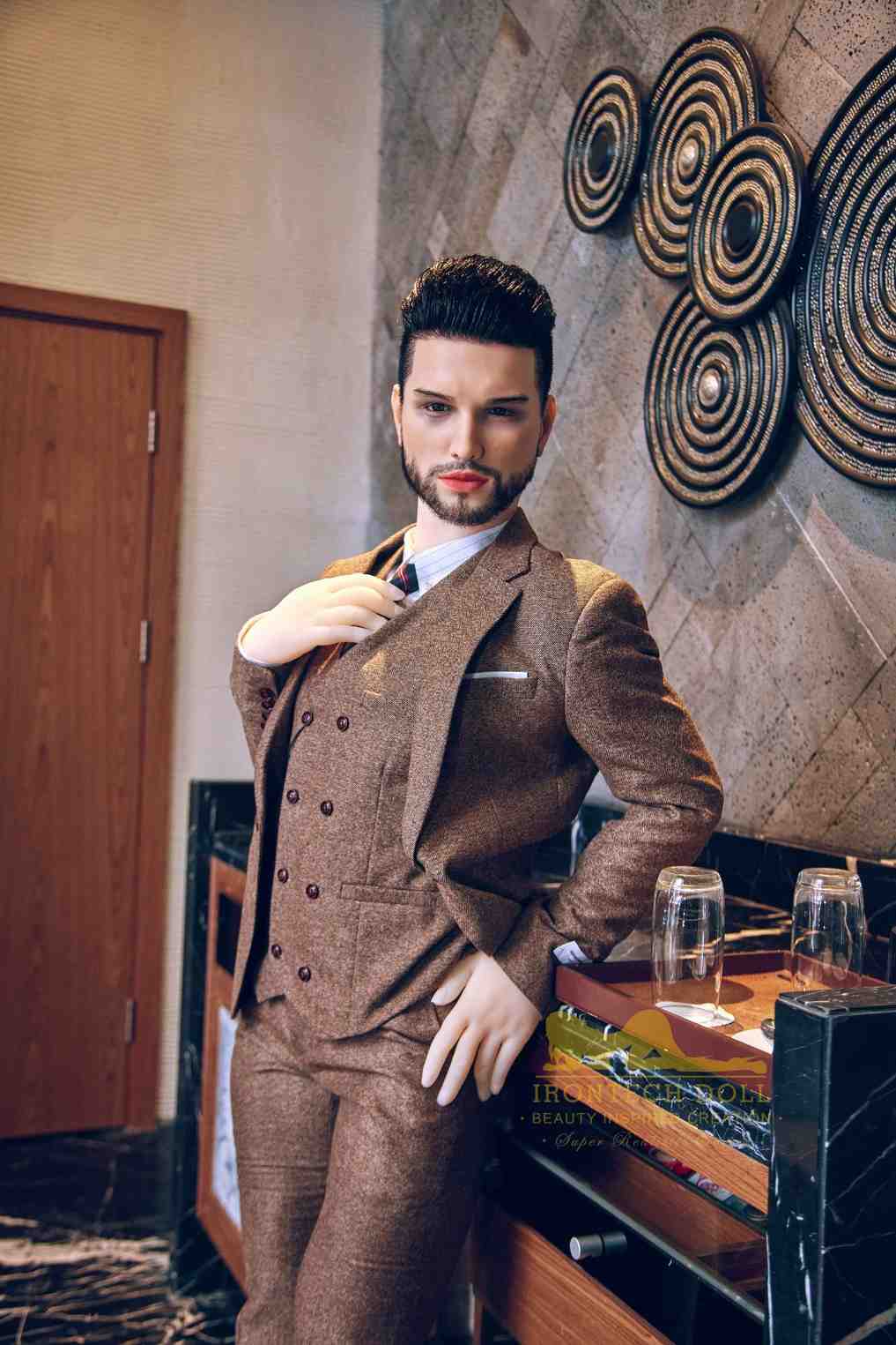 IronTech 162cm (5ft4') Fine Eligible Bachelor with Silicone Head Male Sex Doll- Zayn