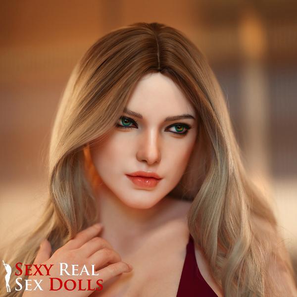 163cm (5ft3') Stunning Blonde Silicone BeautySex Doll with Lifelike Features - Hedi, IronTech, , Sexy Real Sex Dolls