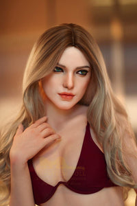 IronTech 163cm (5ft3') Stunning Blonde Silicone BeautySex Doll with Lifelike Features - Hedi