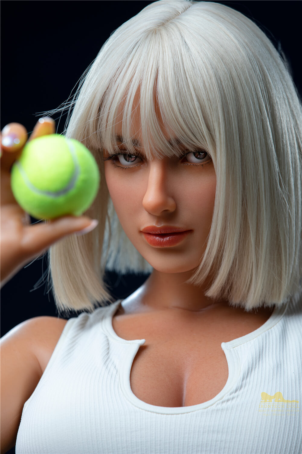 IronTech 164cm (5ft4") Silver Haired Tennis Player Silicone Sex Dolls  - Luna - In Stock | US Only