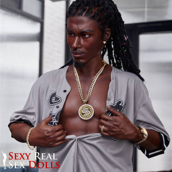 170cm (5ft5') Black Male Sex Doll - Realistic Silicone Fantasy - Bill, IronTech, , Sexy Real Sex Dolls