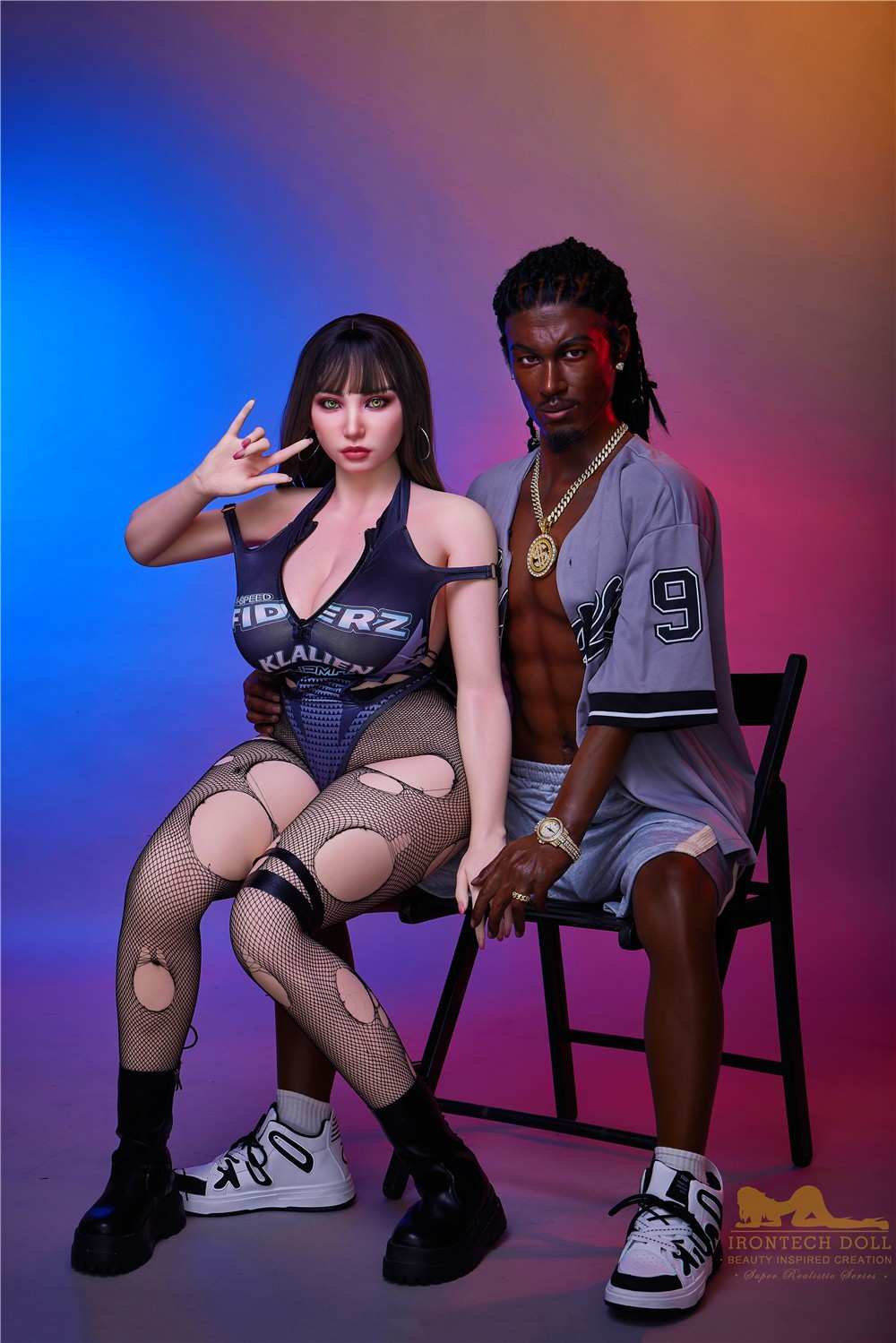 IronTech 170cm (5ft5') Black Male Sex Doll - Realistic Silicone Fantasy - Bill