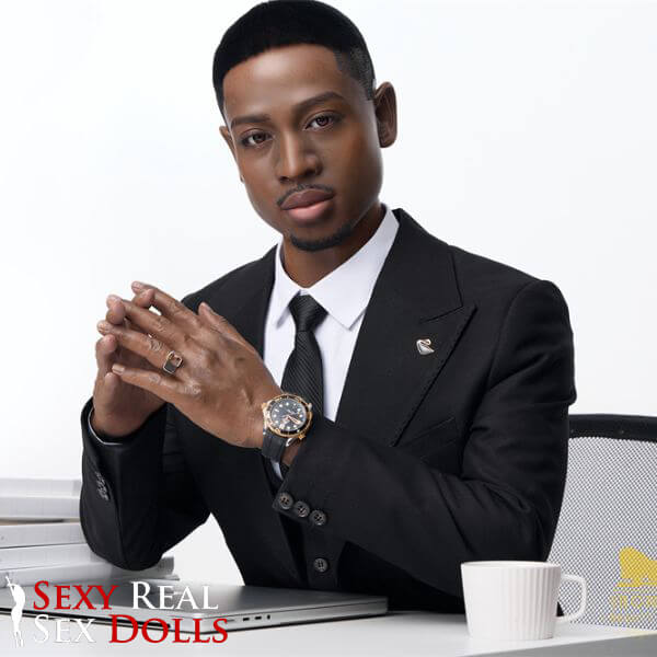 170cm (5ft5') Elegant Black Male Sex Doll – Entrepreneur Fantasy Companion - James, IronTech, , Sexy Real Sex Dolls