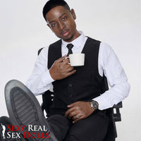 170cm (5ft5') Elegant Black Male Sex Doll – Entrepreneur Fantasy Companion - James, IronTech, , Sexy Real Sex Dolls