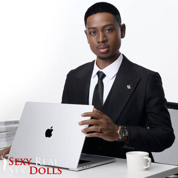 170cm (5ft5') Elegant Black Male Sex Doll – Entrepreneur Fantasy Companion - James, IronTech, , Sexy Real Sex Dolls