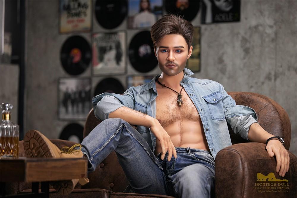 IronTech 170cm (5ft5') Handsome Singer-Style Gentleman Silicone Male Sex Doll - Jack
