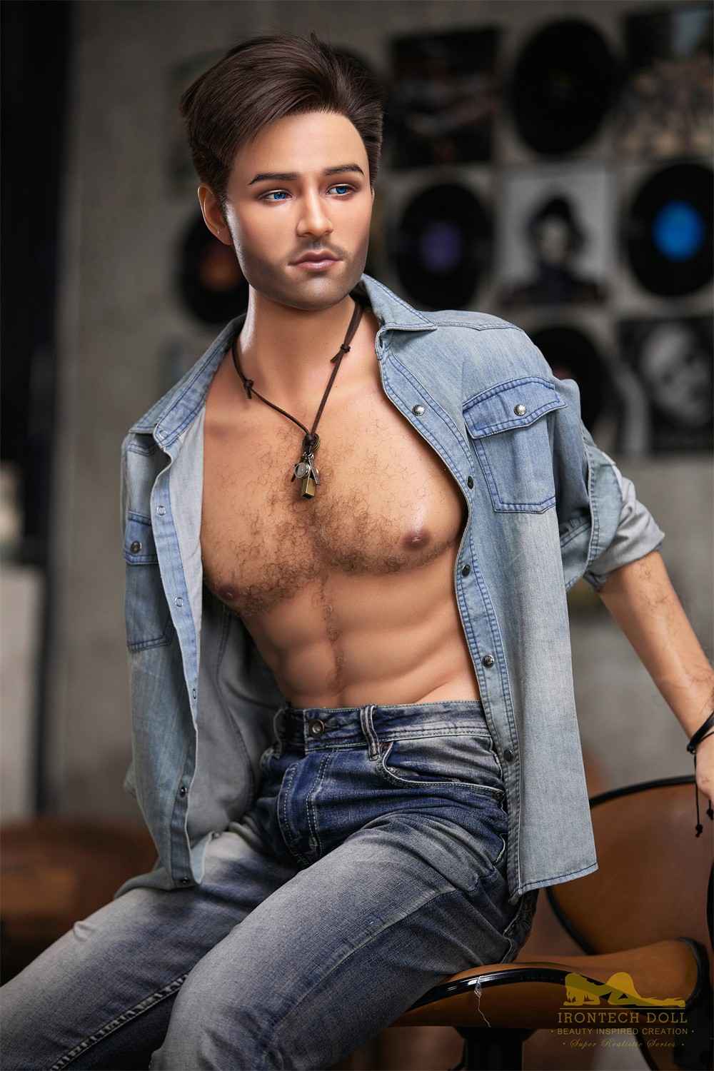 IronTech 170cm (5ft5') Handsome Singer-Style Gentleman Silicone Male Sex Doll - Jack