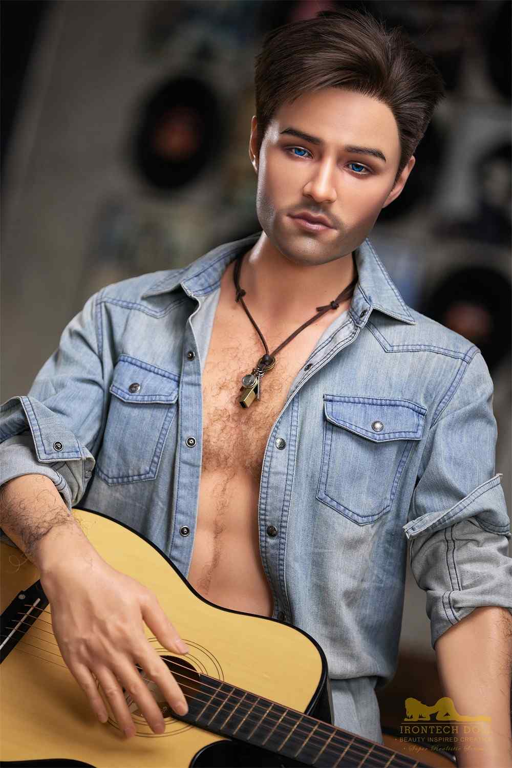 IronTech 170cm (5ft5') Handsome Singer-Style Gentleman Silicone Male Sex Doll - Jack