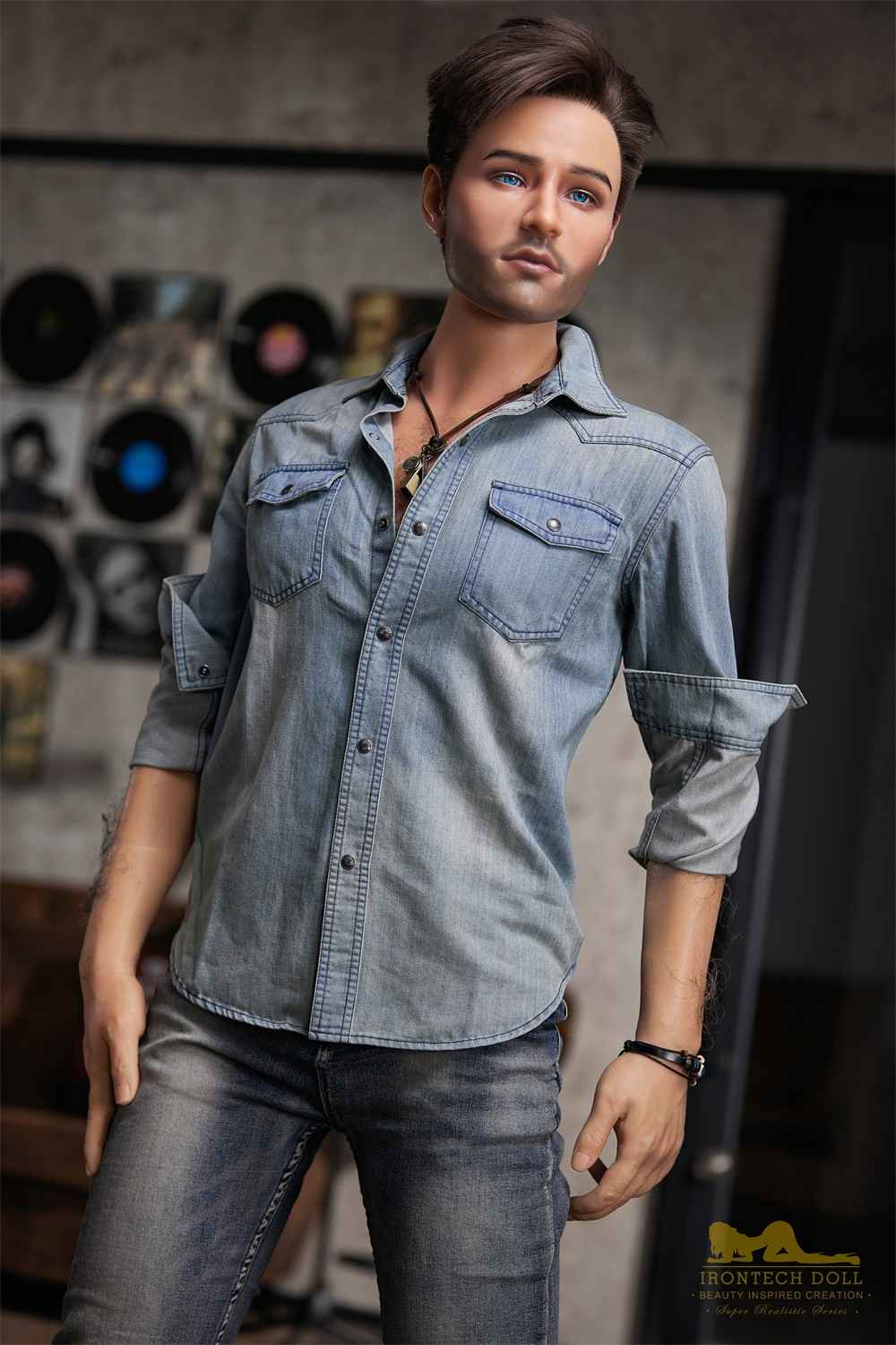 IronTech 170cm (5ft5') Handsome Singer-Style Gentleman Silicone Male Sex Doll - Jack