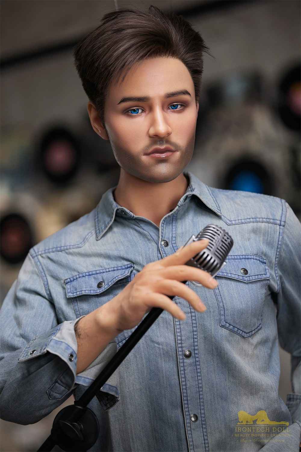 IronTech 170cm (5ft5') Handsome Singer-Style Gentleman Silicone Male Sex Doll - Jack