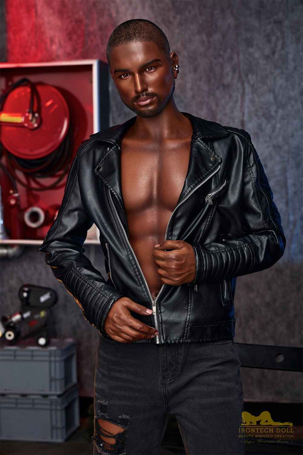 IronTech 170cm (5ft5') Realistic & Black Silicone Male Sex Doll - Kevin